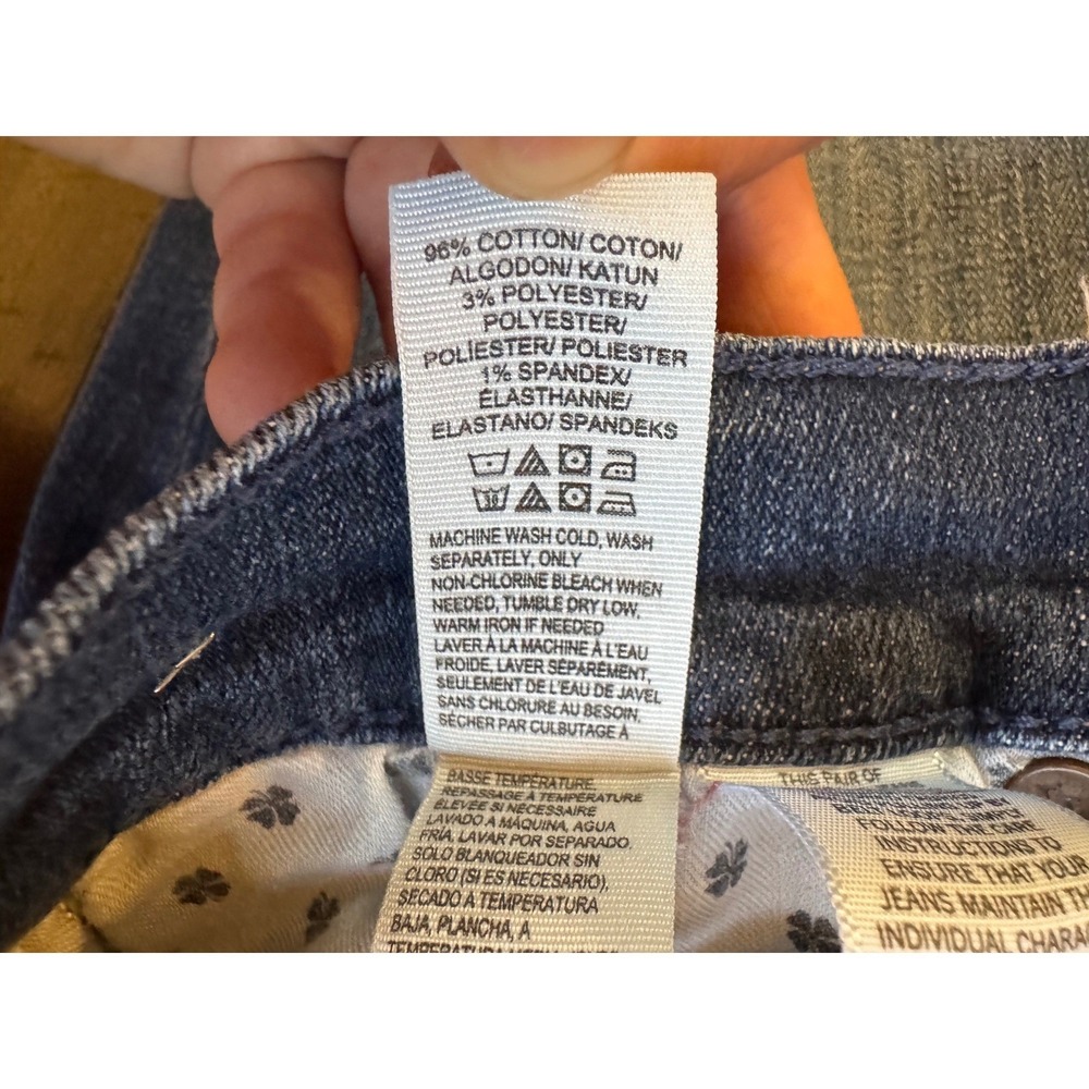 Lucky Brand Sweet Crop Jeans Womens 2/26 Medium Wash Straight Leg Denim - Picture 6 of 6